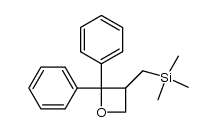 2,2-diphenyl-3-(trimethylsilylmethyl)oxetane结构式