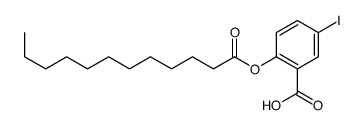 2-dodecanoyloxy-5-iodobenzoic acid结构式