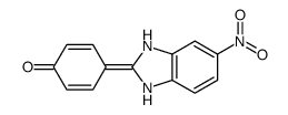4-(5-nitro-1,3-dihydrobenzimidazol-2-ylidene)cyclohexa-2,5-dien-1-one结构式