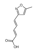 5-(5-methyl-1,2-oxazol-3-yl)penta-2,4-dienoic acid Structure