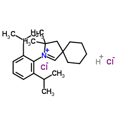 2-(2,6-Diisopropylphenyl)-3,3-dimethyl-2-azaspiro[4.5]dec-1-en-2-ium Hydrogen Dichloride picture