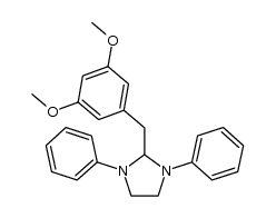 2-(3,5-dimethoxy-benzyl)-1,3-diphenyl-imidazolidine Structure