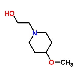 2-(4-Methoxy-1-piperidinyl)ethanol结构式