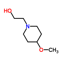 2-(4-Methoxy-1-piperidinyl)ethanol structure