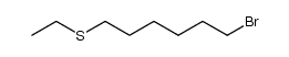 (6-bromohexyl)(ethyl)sulfane Structure