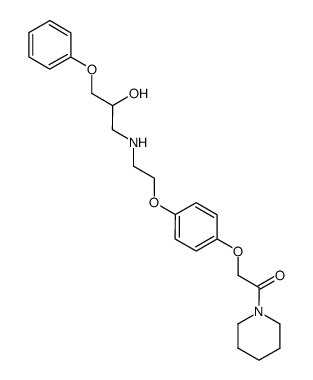 2-{4-[2-(2-Hydroxy-3-phenoxy-propylamino)-ethoxy]-phenoxy}-1-piperidin-1-yl-ethanone Structure