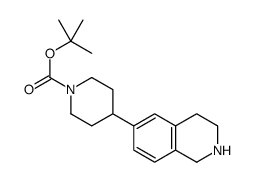 tert-butyl 4-(1,2,3,4-tetrahydroisoquinolin-6-yl)piperidine-1-carboxylate Structure