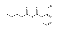 2-(bromomethyl)benzoic 2-methylpentanoic anhydride Structure