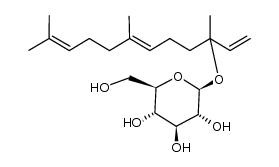 β-D-glucopyranosyl-(1->3)-6,7-trans-nerolidol Structure