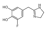 5-(4,5-dihydro-1H-imidazol-2-ylmethyl)-3-fluorobenzene-1,2-diol Structure