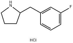 2-[(3-fluorophenyl)methyl]pyrrolidine hydrochloride structure