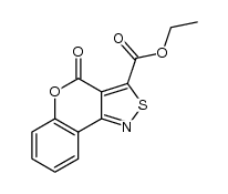 ethyl 4-oxo-4H-[1]benzopyrano[4,3-c]isothiazole-3-carboxylate Structure