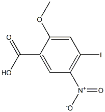 4-Iodo-2-methoxy-5-nitro-benzoic acid Structure