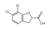 (S)-6,7-dichloro-2,3-dihydrobenzofuran-2-carboxylic acid Structure