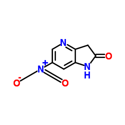 6-Nitro-1,3-dihydro-2H-pyrrolo[3,2-b]pyridin-2-one结构式