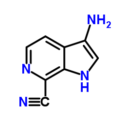 3-Amino-7-cyano-6-azaindole结构式