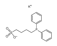 1-potassium sulfonato-4-diphenylphosphino-butane结构式
