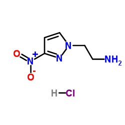 2-(3-Nitro-1H-pyrazol-1-yl)ethanamine hydrochloride (1:1)结构式