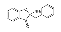 2-amino-2-benzyl-1-benzofuran-3-one结构式