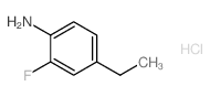 benzamine, 4-ethyl-2-fluoro hydrochloride Structure