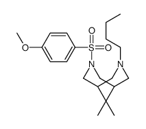 7-butyl-3-(4-methoxyphenyl)sulfonyl-9,9-dimethyl-3,7-diazabicyclo[3.3.1]nonane结构式