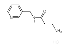 3-Amino-N-(3-pyridinylmethyl)propanamide hydrochloride结构式