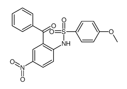 N-(2-benzoyl-4-nitrophenyl)-4-methoxybenzenesulfonamide Structure