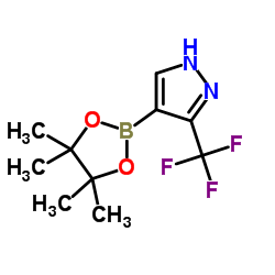 3-(TRIFLUOROMETHYL)-1H-PYRAZOLE-4-BORONIC ACID, PINACOL ESTER structure