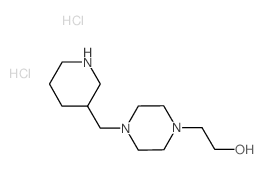 2-[4-(3-Piperidinylmethyl)-1-piperazinyl]-1-ethanol dihydrochloride Structure