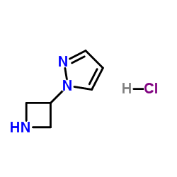 1-(氮杂环丁烷-3-基)-1H-吡唑二盐酸盐结构式