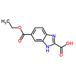 5-(Ethoxycarbonyl)-1H-benzimidazole-2-carboxylic acid结构式