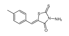 3-amino-5-[(4-methylphenyl)methylidene]-2-sulfanylidene-1,3-thiazolidin-4-one Structure