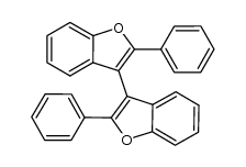 2,2'-diphenyl-3,3'-bibenzofuran Structure