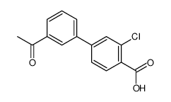 4-(3-acetylphenyl)-2-chlorobenzoic acid Structure