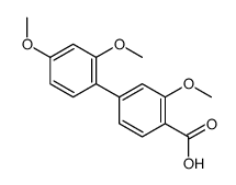 4-(2,4-dimethoxyphenyl)-2-methoxybenzoic acid结构式