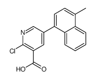 2-chloro-5-(4-methylnaphthalen-1-yl)pyridine-3-carboxylic acid结构式