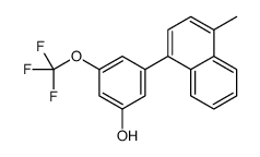 3-(4-methylnaphthalen-1-yl)-5-(trifluoromethoxy)phenol结构式