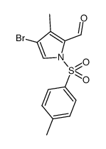 4-bromo-3-methyl-2-formyl-N-tosylpyrrole Structure