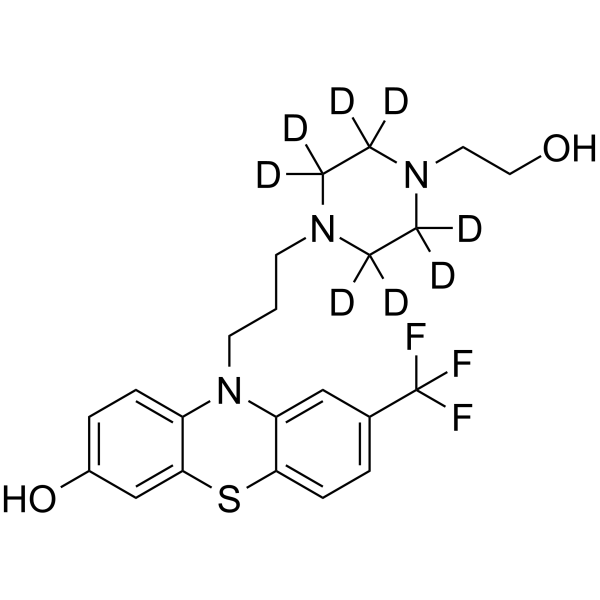 7-Hydroxy Fluphenazine-d8结构式