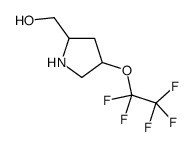 [4-(Pentafluoroethoxy)-2-pyrrolidinyl]methanol结构式