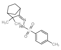 Benzenesulfonic acid,4-methyl-, 2-(3,3-dimethylbicyclo[2.2.1]hept-2-ylidene)hydrazide Structure