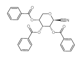 D-Allononitrile, 2,6-anhydro-, 3,4,5-tribenzoate (en) Structure