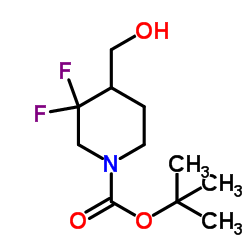 tert-butyl 3,3-difluoro-4-(hydroxymethyl)piperidine-1-carboxylate Structure