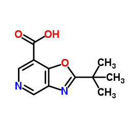 2-(2-Methyl-2-propanyl)[1,3]oxazolo[4,5-c]pyridine-7-carboxylic acid Structure