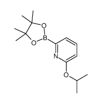 2-ISOPROPOXY-6-(4,4,5,5-TETRAMETHYL-1,3,2-DIOXABOROLAN-2-YL)PYRIDINE结构式