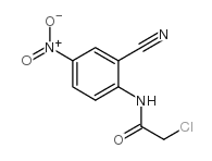 2-Chloro-N-(2-cyano-4-nitro-phenyl)-acetamide结构式