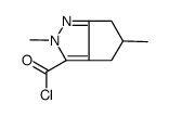 3-Cyclopentapyrazolecarbonyl chloride, 2,4,5,6-tetrahydro-2,5-dimethyl- (9CI) Structure