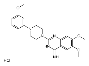 6,7-dimethoxy-2-[4-(3-methoxyphenyl)piperazin-1-yl]quinazolin-4-amine,hydrochloride结构式