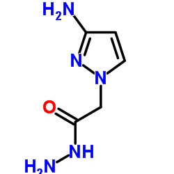 2-(3-Amino-1H-pyrazol-1-yl)acetohydrazide结构式