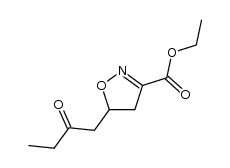 Ethyl 5-(2-Oxobutyl)-2-isoxazoline-3-carboxylate Structure